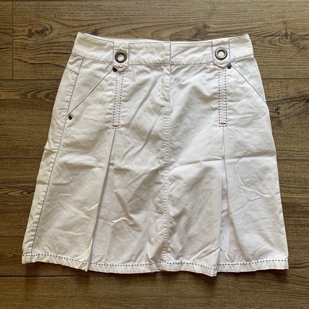 CAbi White Mini Skirt EUC 4